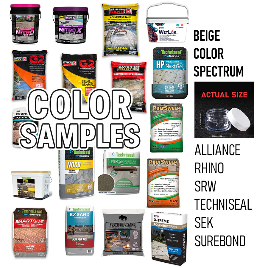 Polymeric Sand Color Samples
